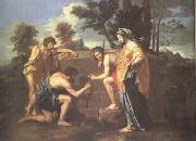 Nicolas Poussin The Arcadian Shepherds (nn03) oil painting on canvas
